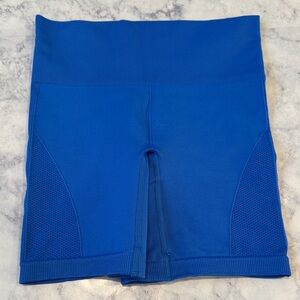 Lululemon Athletica Vibrant Cobalt Blue Biker Yoga Run Gym Hike Pilates Shorts